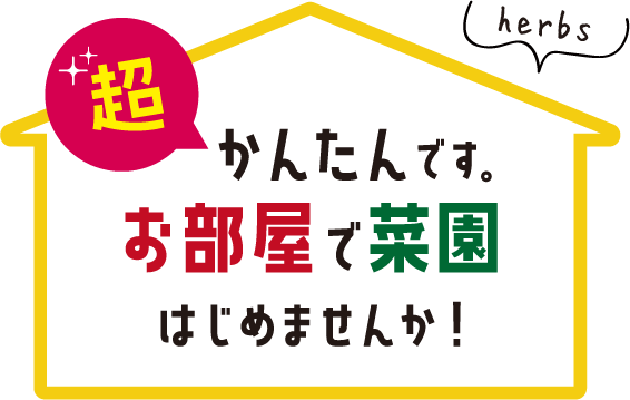 超かんたんです。お部屋で菜園はじめませんか！