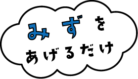 みずをあげるだけ