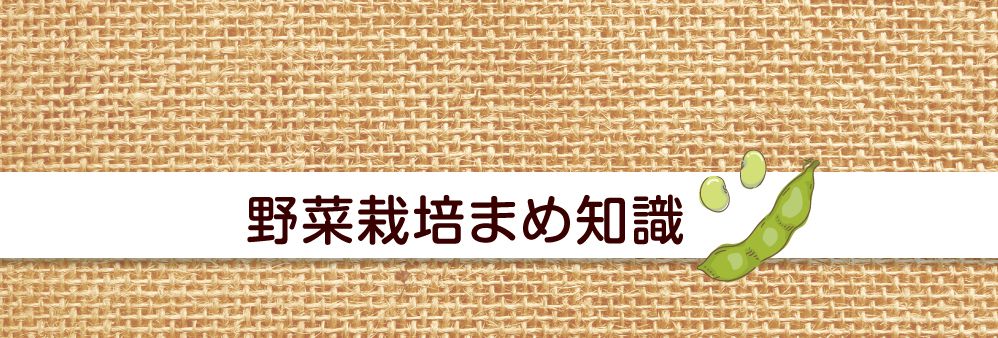 野菜栽培まめ知識